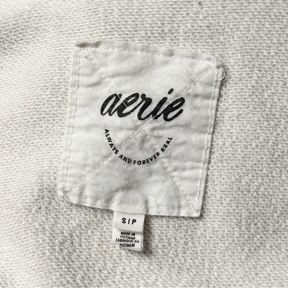 Aerie LumberJane Fleece Heather Frost Shirt Size Small - Picture 10 of 10